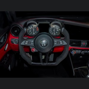 Alfa Romeo Giulia Custom Steering Wheel - Carbon Fiber - F1 Style - QV Models